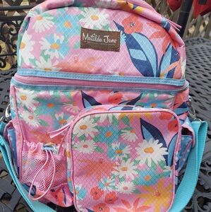 New Matilda Jane  Floral Backpack  Cooler- Pink and Blue